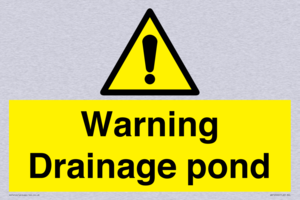 Warning Drainage pond